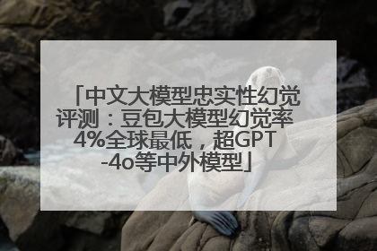 中文大模型忠实性幻觉评测：豆包大模型幻觉率4%全球最低，超GPT-4o等中外模型